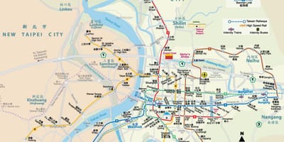 ਤਾਇਵਾਨ ਟਾਇਪ੍ਡ mrt ਨਕਸ਼ਾ